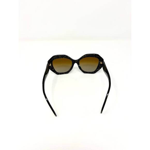 Prada Geometric SPR 16W-F Sunglasses Black Yellow Marble main image 9